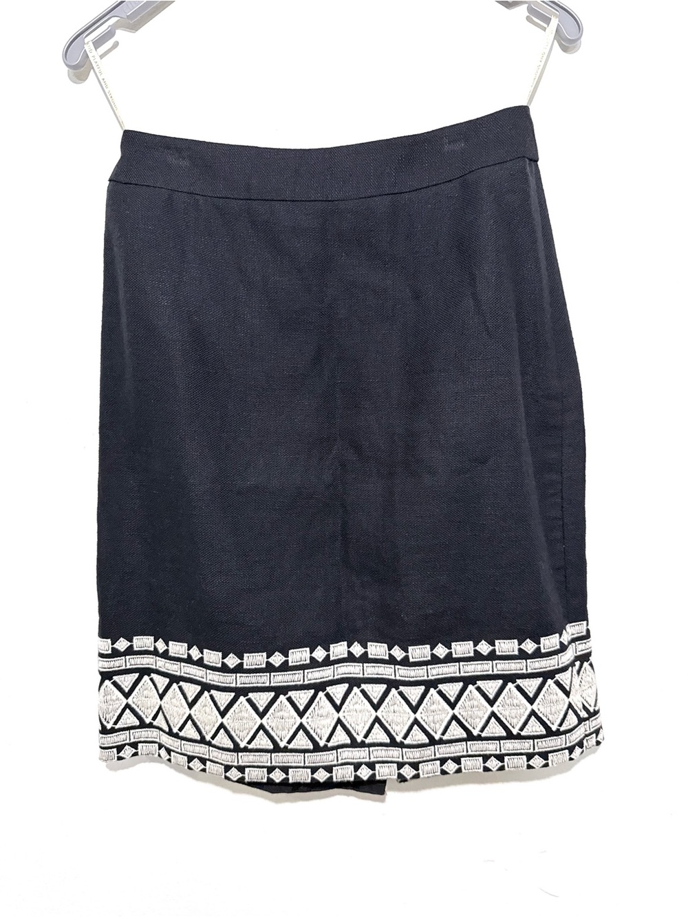 kate spade Black Mini Skirt with White Embroidered Hem